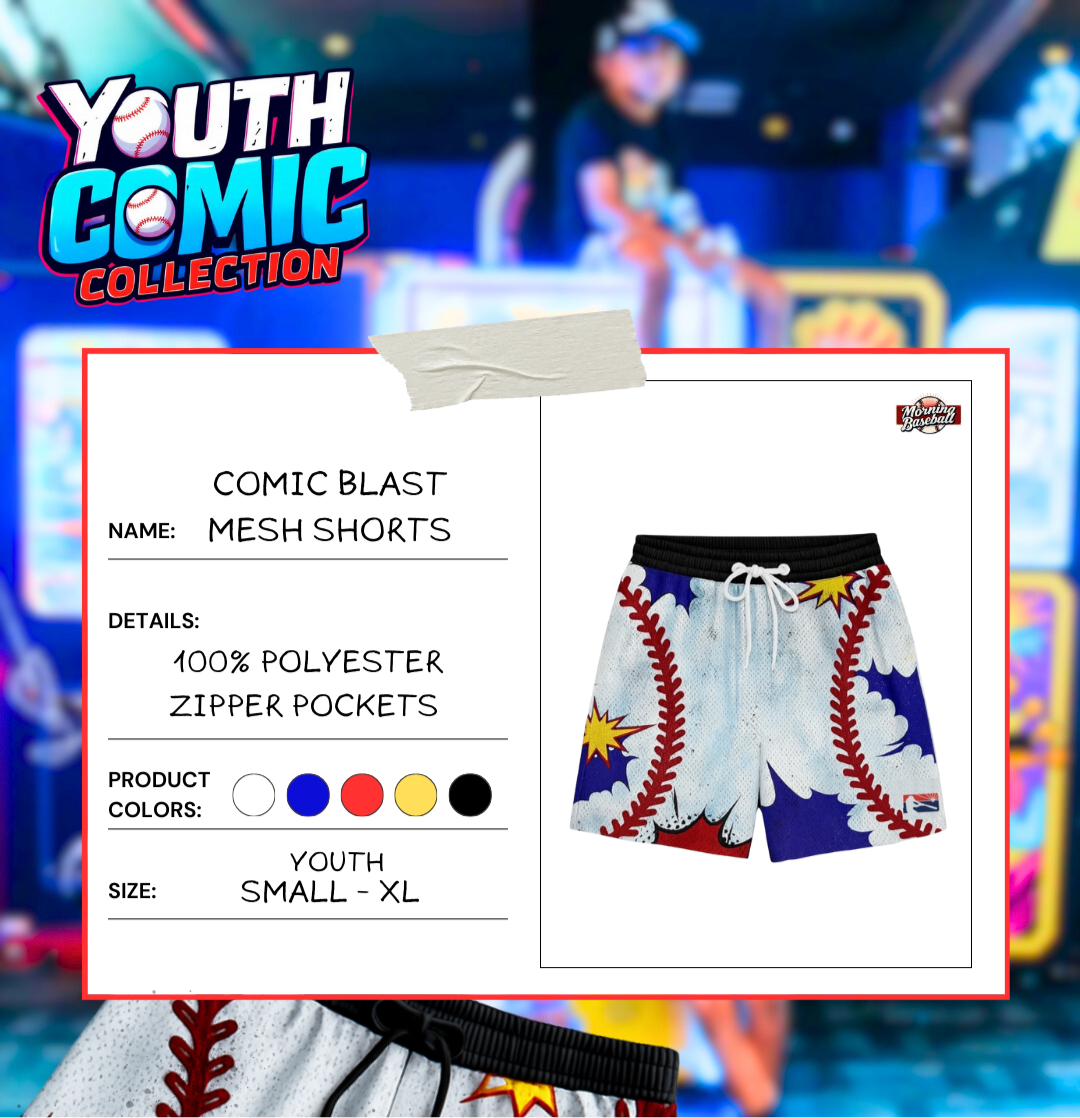 Comic Blast Mesh Shorts