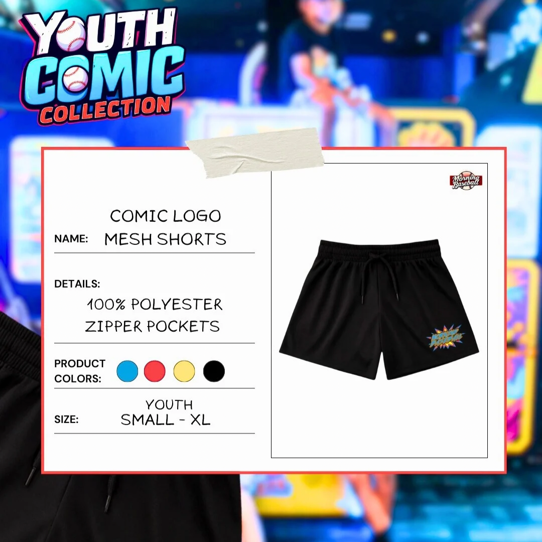 Comic Logo Mesh Shorts