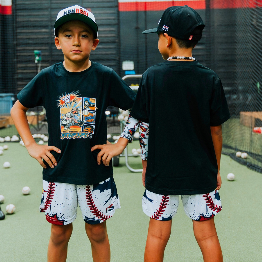 Comic Blast Mesh Shorts