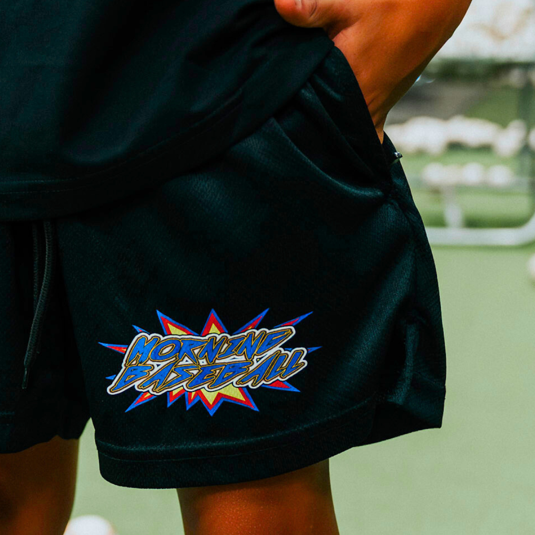Comic Logo Mesh Shorts