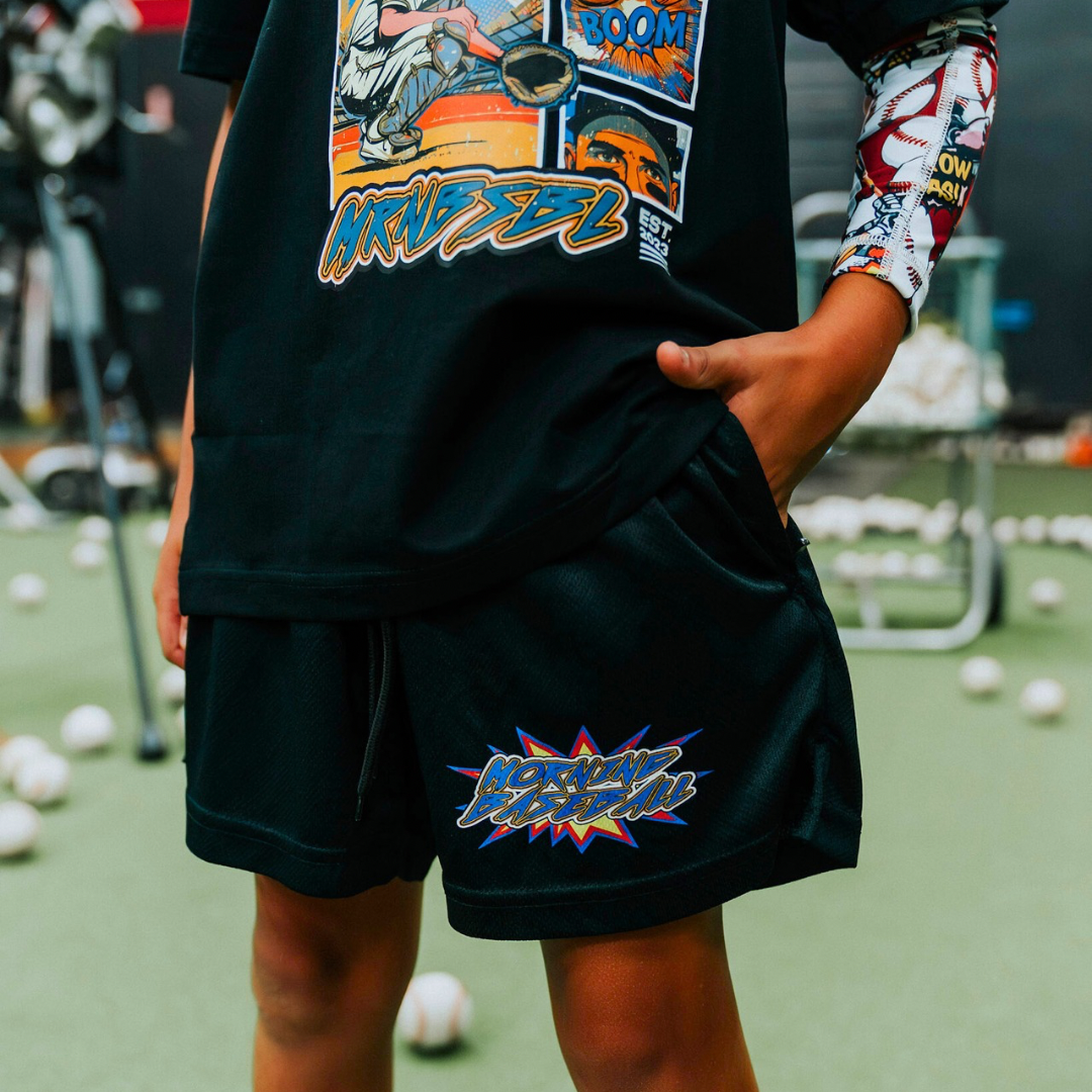 Comic Logo Mesh Shorts
